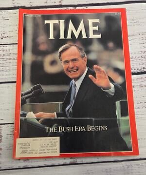 Time Magazine Jan 30 1989 The Bush Era Begins George Bush Cover
